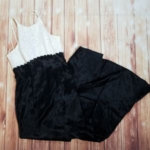 Vintage 5.7.9 Gown Dress Spaghetti Strap Thigh Slit Front Opening Size 3